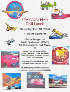 EAA 2 Chili Lunch Fly-in October 10, 2026